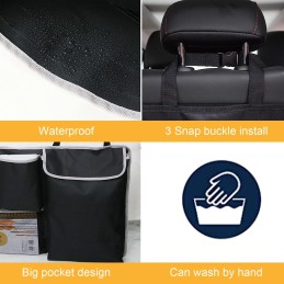 UYYE Trunk Hanging Organizer, Backseat Bag, Car Interior Accessories with 4 Pockets & 2 Mesh Pouches for Groceries, Will Provide