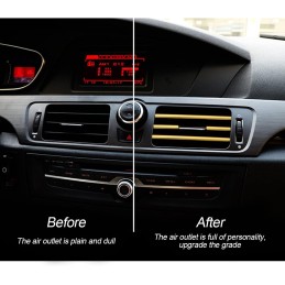 20 Pieces Car Air Conditioner Decoration Strip for Vent Outlet, Universal Waterproof Bendable Air Vent Outlet Trim Decoration,