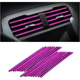 20 Pieces Car Air Conditioner Decoration Strip for Vent Outlet, Universal Waterproof Bendable Air Vent Outlet Trim Decoration,