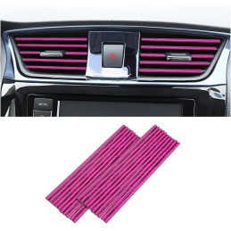 20 Pieces Car Air Conditioner Decoration Strip for Vent Outlet, Universal Waterproof Bendable Air Vent Outlet Trim Decoration,