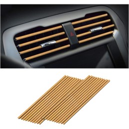 20 Pieces Car Air Conditioner Decoration Strip for Vent Outlet, Universal Waterproof Bendable Air Vent Outlet Trim Decoration,