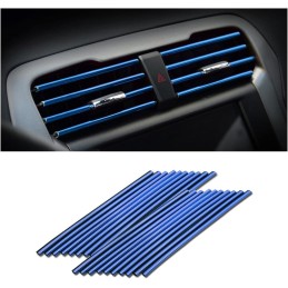 20 Pieces Car Air Conditioner Decoration Strip for Vent Outlet, Universal Waterproof Bendable Air Vent Outlet Trim Decoration,