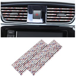 20 Pieces Car Air Conditioner Decoration Strip for Vent Outlet, Universal Waterproof Bendable Air Vent Outlet Trim Decoration,