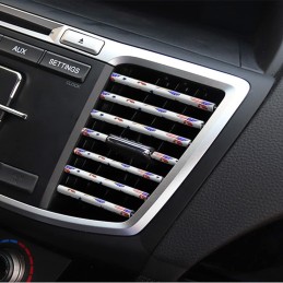 20 Pieces Car Air Conditioner Decoration Strip for Vent Outlet, Universal Waterproof Bendable Air Vent Outlet Trim Decoration,