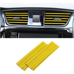 20 Pieces Car Air Conditioner Decoration Strip for Vent Outlet, Universal Waterproof Bendable Air Vent Outlet Trim Decoration,