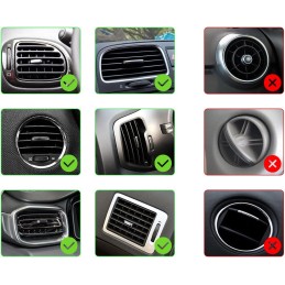 20 Pieces Car Air Conditioner Decoration Strip for Vent Outlet, Universal Waterproof Bendable Air Vent Outlet Trim Decoration,