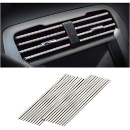 20 Pieces Car Air Conditioner Decoration Strip for Vent Outlet, Universal Waterproof Bendable Air Vent Outlet Trim Decoration,