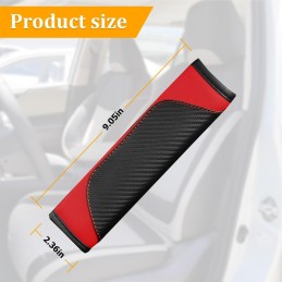 2PCS Car Seat Belt Cover, Carbon Fiber Seatbelt Shoulder Protection, Soft Car Seat Belt Strap Cushion Protect Your Neck and