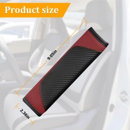 2PCS Car Seat Belt Cover, Carbon Fiber Seatbelt Shoulder Protection, Soft Car Seat Belt Strap Cushion Protect Your Neck and