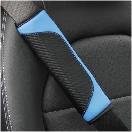 2PCS Car Seat Belt Cover, Carbon Fiber Seatbelt Shoulder Protection, Soft Car Seat Belt Strap Cushion Protect Your Neck and