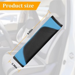 2PCS Car Seat Belt Cover, Carbon Fiber Seatbelt Shoulder Protection, Soft Car Seat Belt Strap Cushion Protect Your Neck and