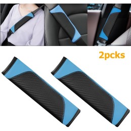 2PCS Car Seat Belt Cover, Carbon Fiber Seatbelt Shoulder Protection, Soft Car Seat Belt Strap Cushion Protect Your Neck and