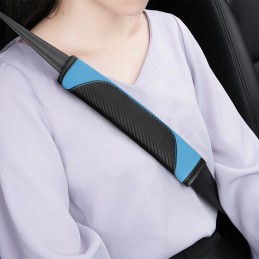 2PCS Car Seat Belt Cover, Carbon Fiber Seatbelt Shoulder Protection, Soft Car Seat Belt Strap Cushion Protect Your Neck and