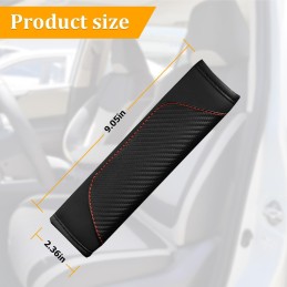 2PCS Car Seat Belt Cover, Carbon Fiber Seatbelt Shoulder Protection, Soft Car Seat Belt Strap Cushion Protect Your Neck and