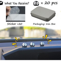 20 Pcs Cute Soot Sprites Car Rearview Mirror Accessories - Funny Dashboard Decor for Cute Car Ornament Gifts and Interior Decors