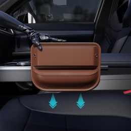 Car Seat Gap Filler Leather Car Box Organizers and Storage Front Seats Interior Automotive Essentials - Car Accessories for