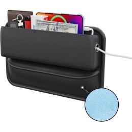 Car Seat Gap Filler Leather Car Box Organizers and Storage Front Seats Interior Automotive Essentials - Car Accessories for