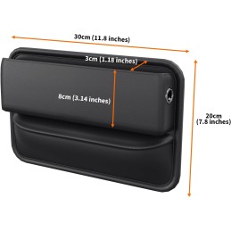 Car Seat Gap Filler Leather Car Box Organizers and Storage Front Seats Interior Automotive Essentials - Car Accessories for