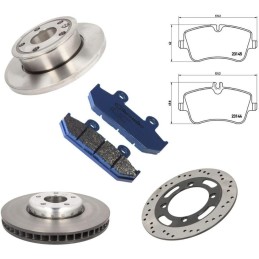 Brembo 08.B413.11 Hintere Bremsscheibe mit UV Lackierung, Anzahl 2