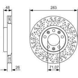 Bosch BD2174 Bremsscheiben - Vorderachse - ECE-R90 Zertifizierung - zwei Bremsscheiben pro Set