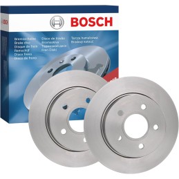 Bosch BD1048 Brake Discs - Rear Axle - ECE-R90 Certified - 1 Set of 2 Discs