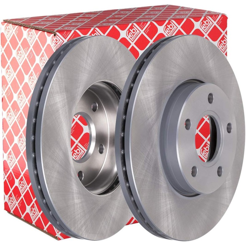 febi bilstein 24565 Brake Disc Set (2 Brake Disc) front, internally ventilated, No. of Holes 5