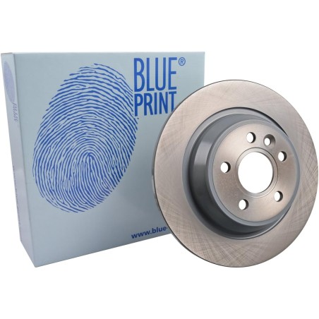 Blue Print ADF124301 Brake Disc Set (2 Brake Disc) rear, full, No. of Holes 5