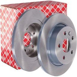 febi bilstein 39185 Brake Disc Set (2 Brake Disc) rear, full, No. of Holes 5