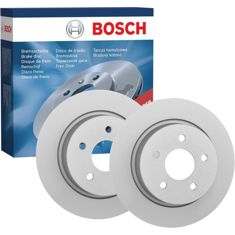 Bosch BD1592 Brake Discs - Rear Axle - ECE-R90 Certified - 1 Set of 2 Discs