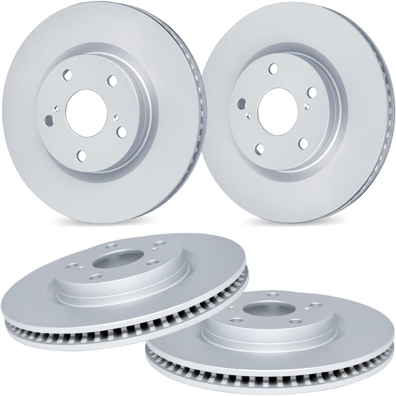 R1 Concepts Front Rear Brake Rotor Kit |Brake Rotors| Brake Disc|fits 2018-2022 Genesis G70 Kia Stinger