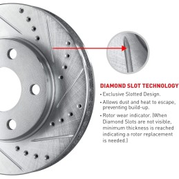 R1 Concepts Front Brake Rotor Kit |Brake Rotors| Brake Disc |Drilled and Slotted WGPN1-31021