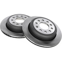 A-Premium Front & Rear Vented Disc Brake Rotors + Ceramic Pads Kit Compatible with Select Lincoln Models - Town Car 2003 2004