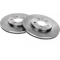 A-Premium Front & Rear Vented Disc Brake Rotors + Ceramic Pads Kit Compatible with Select Lincoln Models - Town Car 2003 2004