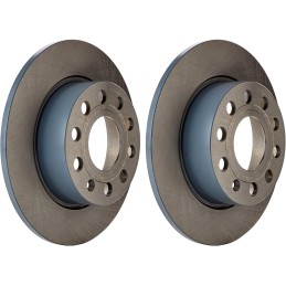 Blue Print ADV184306 Brake Disc Set (2 Brake Disc) rear, full, No. of Holes 5