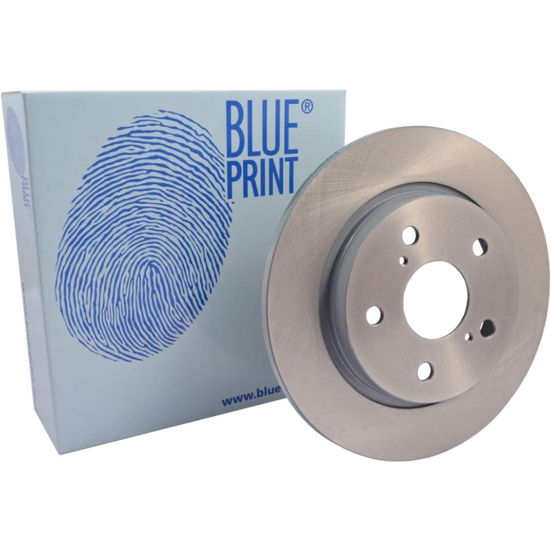 Blue Print ADT343266 Brake Disc Set (2 Brake Disc) rear, full, No. of Holes 5