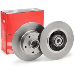 2x BREMBO Bremsscheibe Ø260mm Höhe: 86mm Dicke: 8mm voll || 08.B369.37