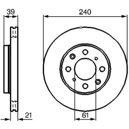 Bosch BD920 Brake Discs - Front Axle - ECE-R90 Certified - 1 Set of 2 Discs