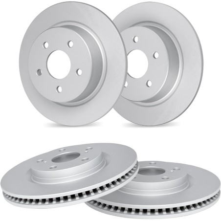 R1 Concepts Front Rear Brake Rotor Kit |Brake Rotors| Brake Disc|fits 2016-2022 Honda Passport, Pilot, Ridgeline