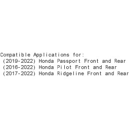 R1 Concepts Front Rear Brake Rotor Kit |Brake Rotors| Brake Disc|fits 2016-2022 Honda Passport, Pilot, Ridgeline