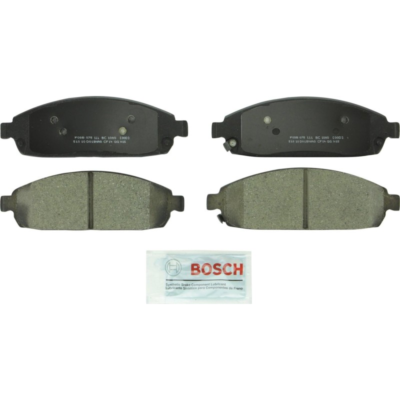 BOSCH BC1080 QuietCast Premium Ceramic Disc Brake Pad Set - Compatible With Select Jeep Commander, Grand Cherokee FRONT