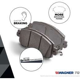 Wagner QuickStop ZD1327 Front Disc Brake Pad Set for 2014 Chrysler Town & Country