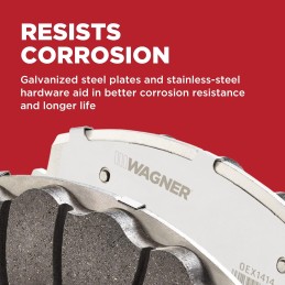 Wagner QuickStop ZD1327 Front Disc Brake Pad Set for 2014 Chrysler Town & Country