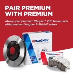 Wagner QuickStop ZD1327 Front Disc Brake Pad Set for 2014 Chrysler Town & Country