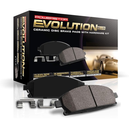 Power Stop 17-905 Rear Z17 Ceramic Brake Pads with Hardware For Infiniti EX35 FX35 G35 G37 M35 M37 M45 M56 Q50 Q60 Q70 QX60 QX70