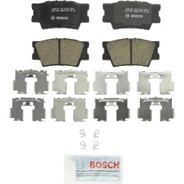 BOSCH BC1212 QuietCast Premium Ceramic Disc Brake Pad Set - Compatible With Select Lexus ES300h, ES350, HS250h Pontiac Vibe