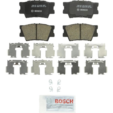 BOSCH BC1212 QuietCast Premium Ceramic Disc Brake Pad Set - Compatible With Select Lexus ES300h, ES350, HS250h Pontiac Vibe