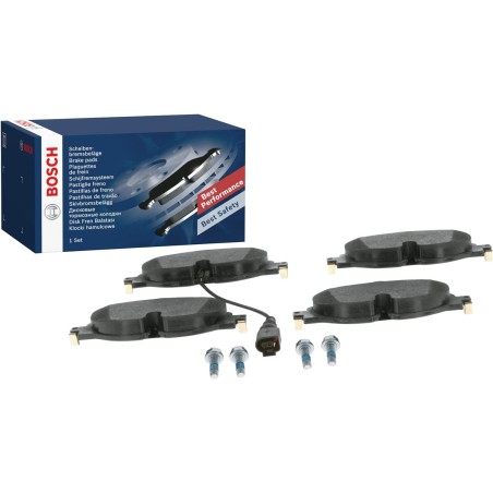 Bosch BP1505 Bremsbeläge - Vorderachse - ECE-R90 Zertifizierung - vier Bremsbeläge pro Set