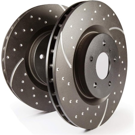 EBC Brakes GD7365 3GD Series Dimpled and Slotted Sport Rotor, Car Brake Discs