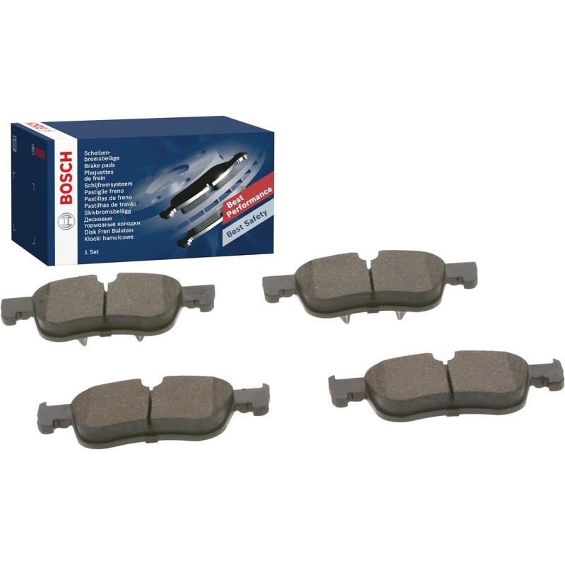 Bosch BP1690 Brake Pads - Front Axle - ECE-R90 Certified - 1 Set of 4 Pads