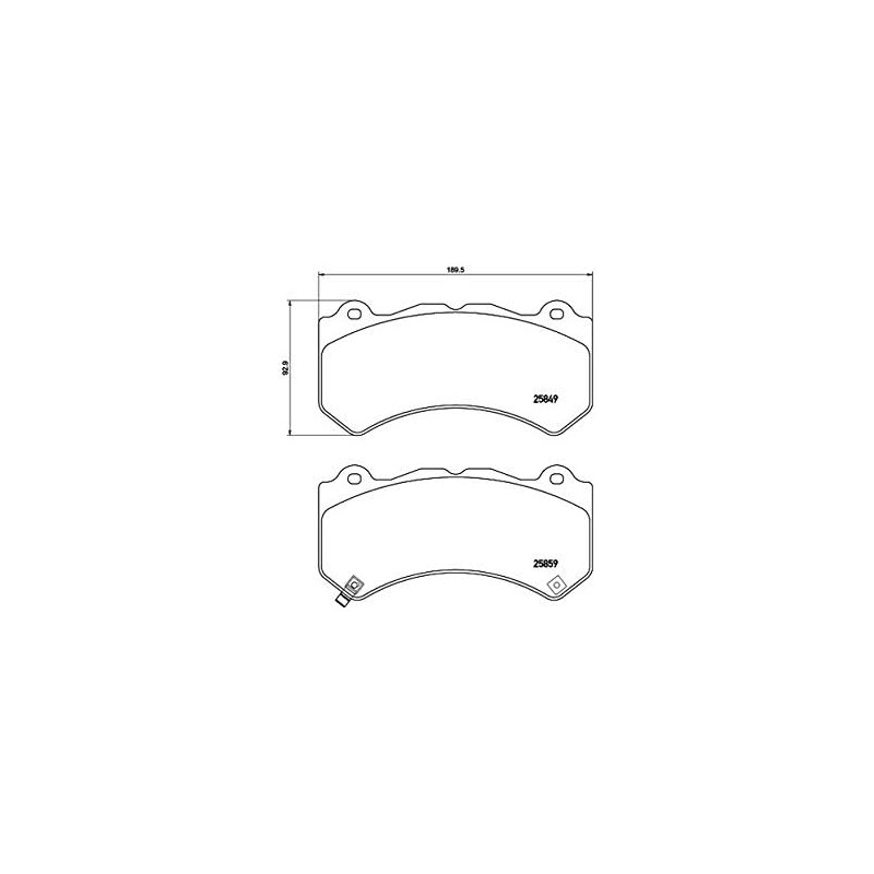 BREMBO P 37 018 4x Bremsbeläge vorne